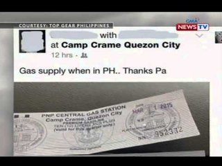 Diumano'y pribadong paggamit sa gasolia na pang-official use lang ng PNP, iniimbestigahan