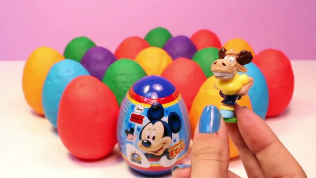 PLAY DOH EGGS MICKEY MOUSE MINNIE MOUSE DISNEY TOYS PLAYDOUGH EGGS