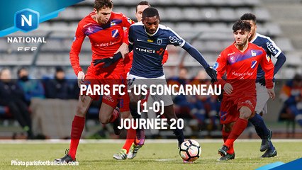 J20 : Paris FC - US Concarneau (1-0), le résumé