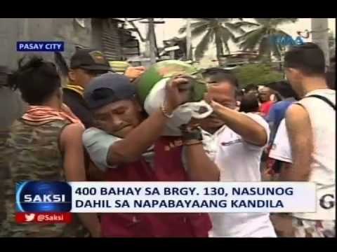 Saksi: 400 bahay sa Brgy. 130, Pasay City, nasunog dahil sa napabayaang kandila