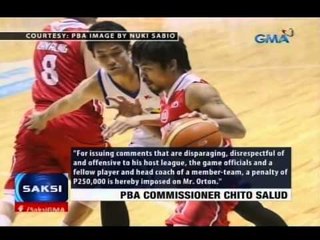 Daniel Orton, pinagmumulta ng P250,000 dahil sa pang-iinsulto raw kay Pacman at sa PBA