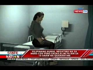 Pilipinang nurse, negatibo na sa MERS-CoV pero sasailalim pa rin sa 10 araw na quarantine