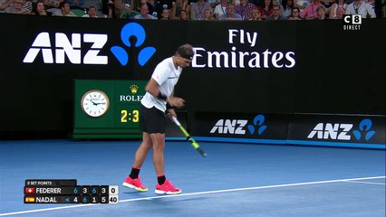 Balle de set pour Nadal ! Tout se jouera au 5ème set pour Federer et Nadal - Finale de l'Open d'Australie