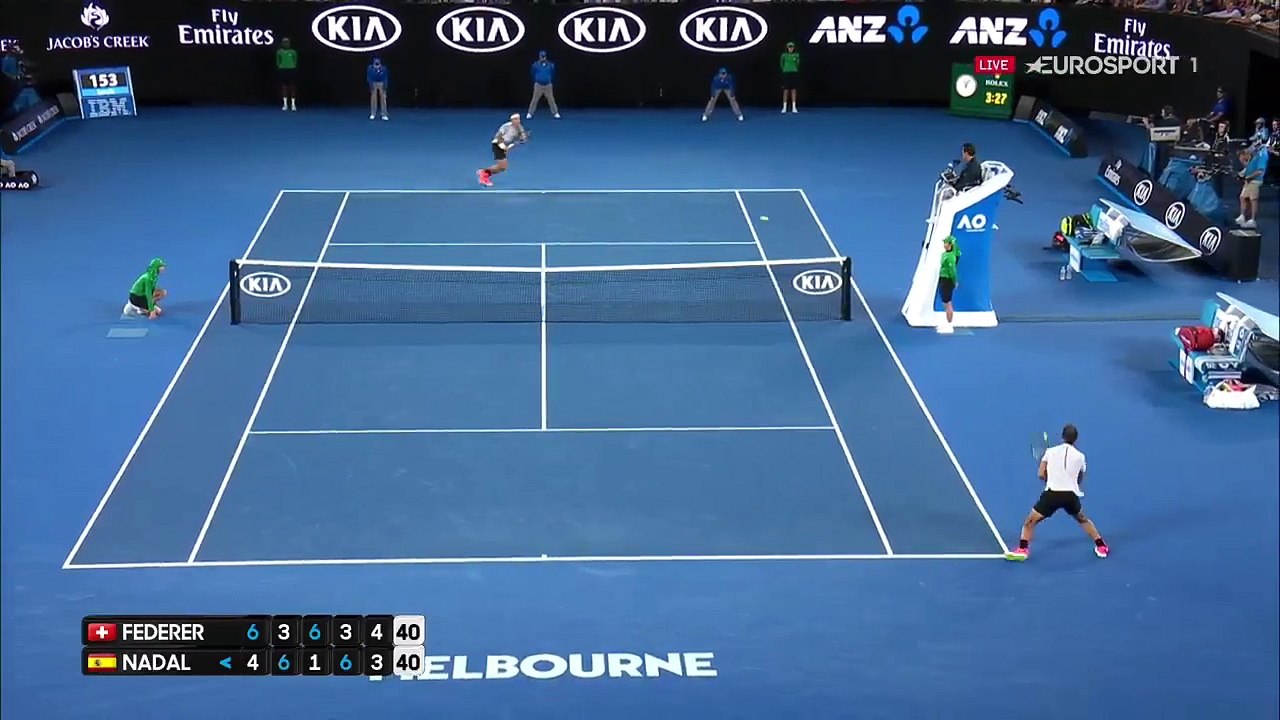 Le point incroyable entre Roger  Federer et Rafael Nadal