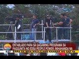 UB: Entablado para sa gagawing programa sa paggunita ng Edsa People Power, inihahanda na