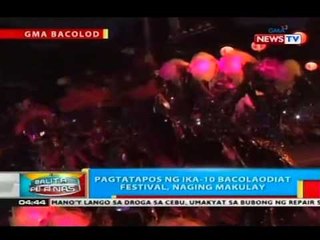BP: Pagtatapos ng ika-10 Bacolaodiat festival, naging makulay