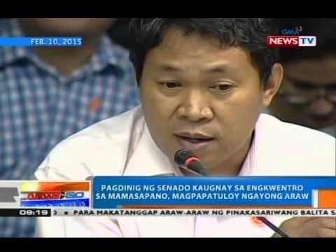 NTG: Pagdinig kaugnay sa engkwentro sa Mamasapano, magpapatuloy ngayong Lunes