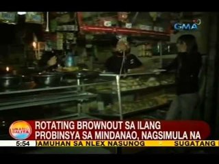 UB: Rotating brownout sa ilang probinsya sa Mindanao, nagsimula na