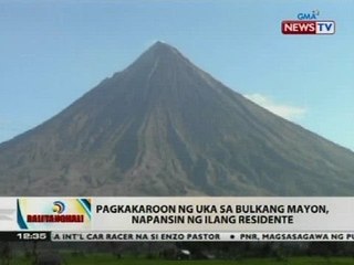 Pagkakaroon ng uka sa Bulkang Mayon, napansin ng ilang residente