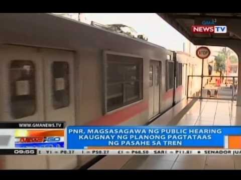NTG: PNR, magsasagawa ng public hearing kaugnay ng planong pagtataas ng pasahe sa tren