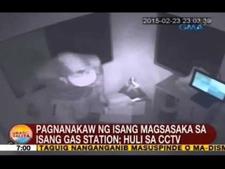 UB: Pagnanakaw ng isang magsasaka sa isang gas station sa Davao City, huli sa CCTV