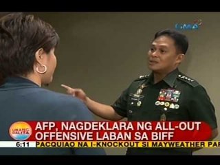 UB: AFP, nagdeklara ng all-out offensive vs. BIFF