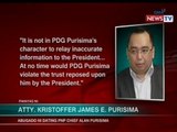 SONA: Purisima, itinangging nagsinungaling siya kay PNoy ukol sa takbo ng operasyon sa Mamasapano