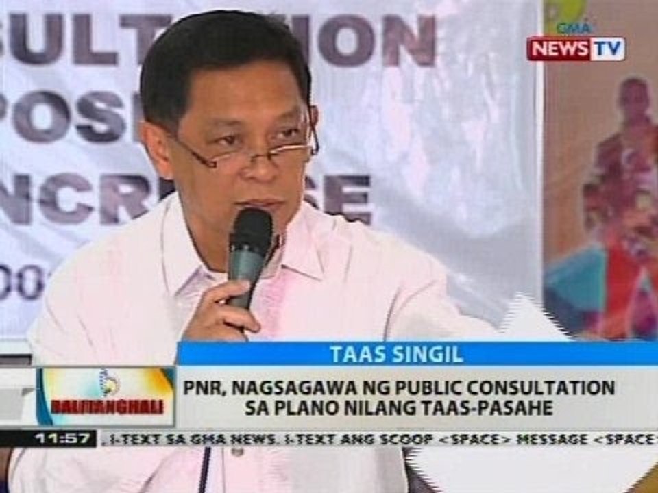 BT: PNR, nagsagawa ng public consultation sa plano nilang taas-pasahe