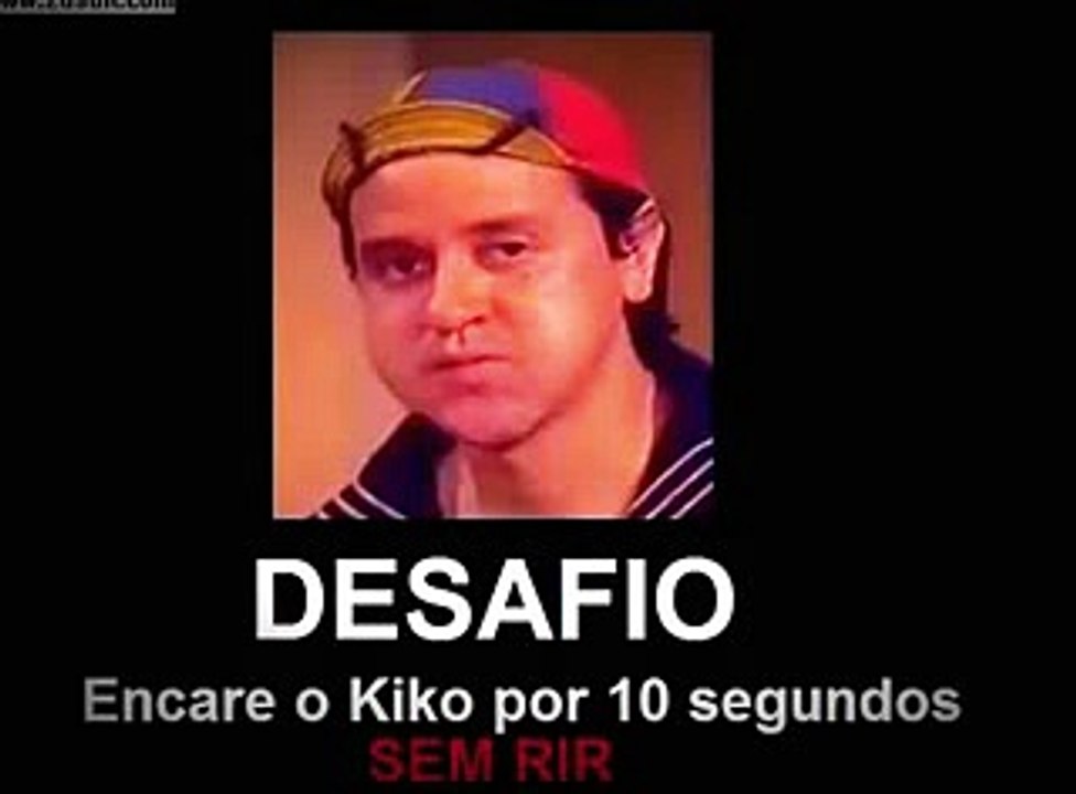 Encare o kiko por 10 segundos sem rir