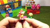 Anpanman Stop-Motion Animation: Stuck in Play-Doh Mud feat. Mario Surprise Eggs With Pixar Cars