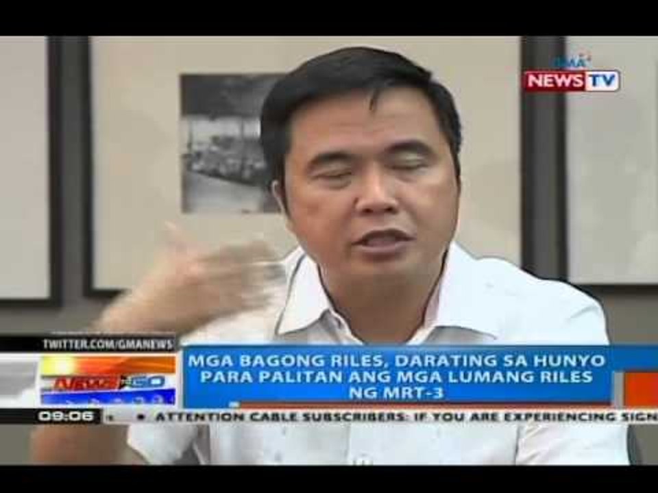 NTG: Bagong riles para sa MRT-3, darating sa Hunyo