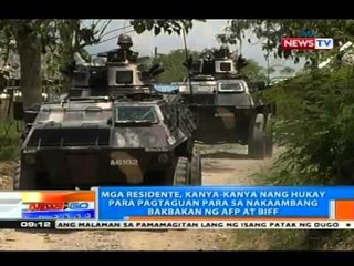 Mga residente, kanya-kanya nang hukay para pagtaguan para sa nakaambang bakbakan ng AFP at BIFF