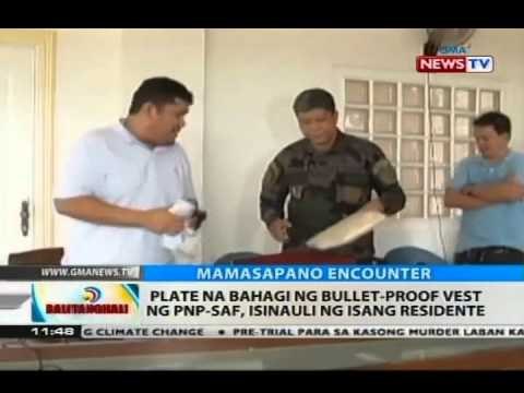 Plate na bahagi ng bullet-proof vest ng PNP-SAF, isinauli ng isang residente