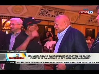 Mahahalagang bahagi ng kasaysayan ng bansa, idinetalye sa memoir ni Ret. Gen. Jose Almonte