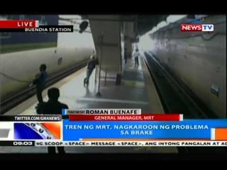 NTG: Operasyon ng MRT sa southbound ng Buendia Station, nagkaaberya