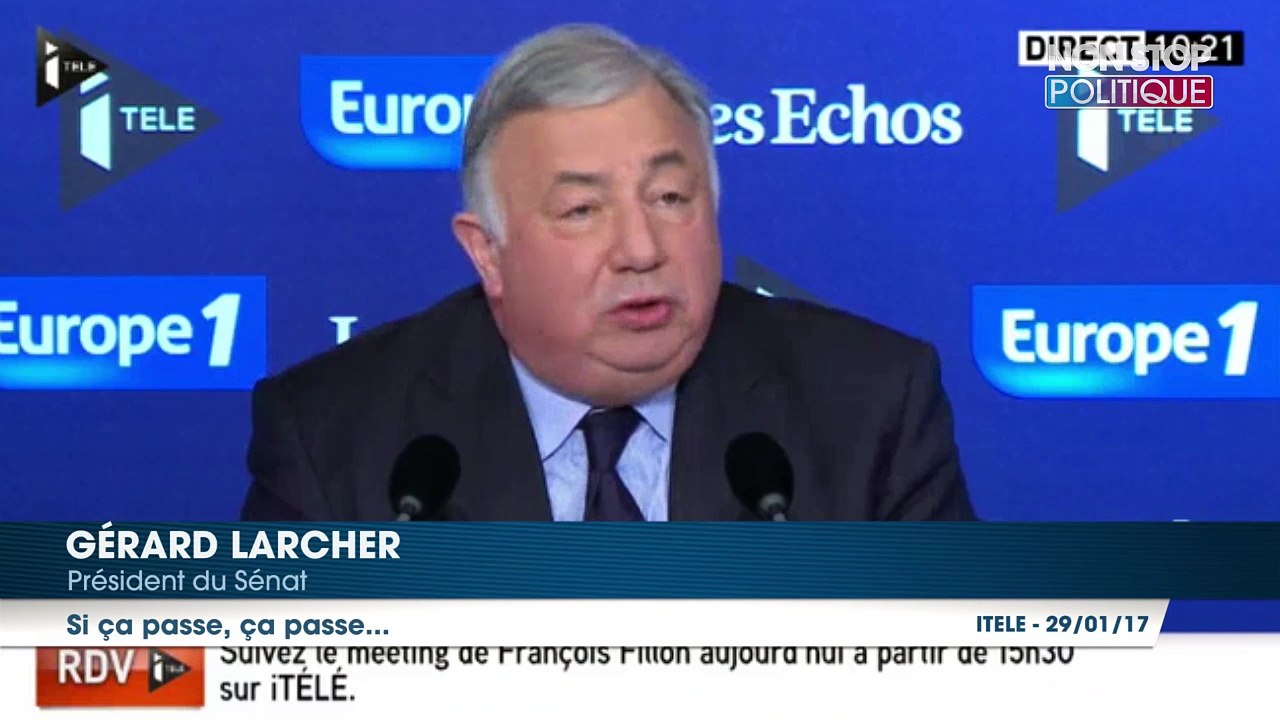 François Fillon : Quand Gérard Larcher utilise l'égalité homme-femme pour défendre Penelope Fillon