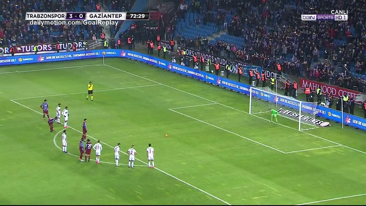 Ugur Demirok penalty Goal HD - Trabzonspor 4 - 0 Gaziantepspor - 29.01.2017