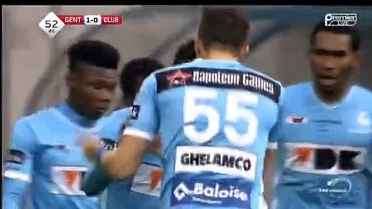 Yuya Kubo Goal - KAA Gent 1-0 Club Brugge 29.01.2017