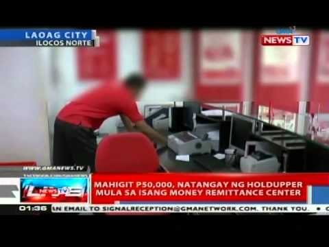 Mahigit P50,000, natangay ng holdupper mula sa isang money remitance center