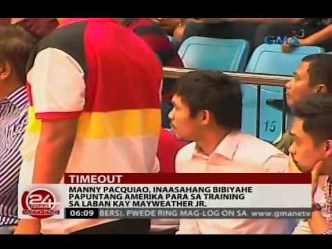 Pacquiao, inaasahang bibiyahe papuntang Amerika para sa training sa laban kay Mayweather