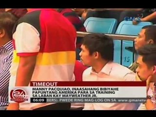 Pacquiao, inaasahang bibiyahe papuntang Amerika para sa training sa laban kay Mayweather