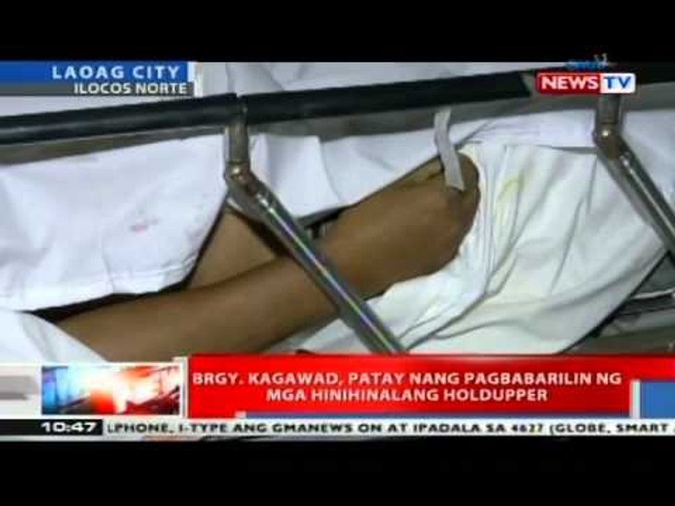 NTVL: Brgy. kagawad sa Laoag City, patay sa pamamaril ng mga hinihinalang holdaper