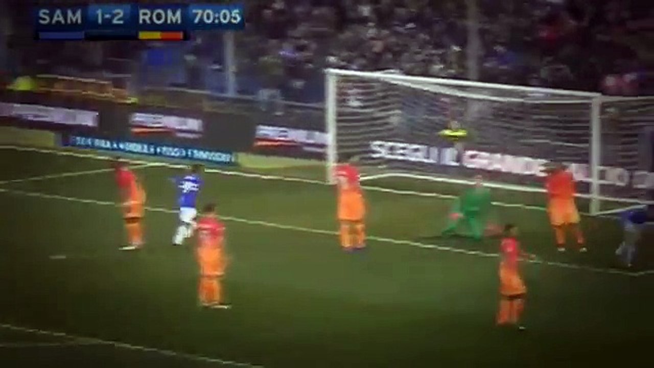 GOAL Schick SAMPDORIA VS ROMA  29_01_2017 [HD]