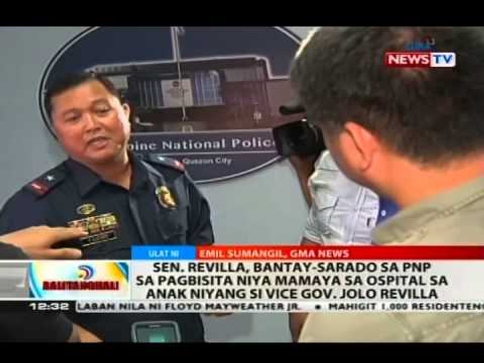 Sen. Revilla, bantay-sarado sa PNP sa pagbisita niya mamaya sa ospital sa anak niyang si Jolo