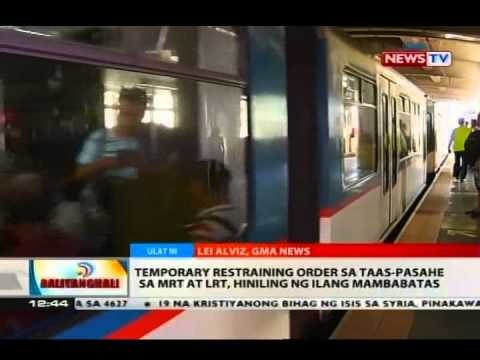 BT: TRO sa taas-pasahe sa MRT at LRT, hiniling ng ilang mambabatas