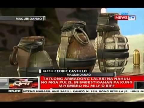 QRT: Tatlong armadong lalaki, nahuli ng mga pulis, iniimbestigahan pa kung miyembro ng MILF o BIFF