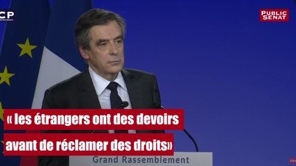 REPLAY. François Fillon : « les étrangers ont des devoirs, avant de réclamer des droits »