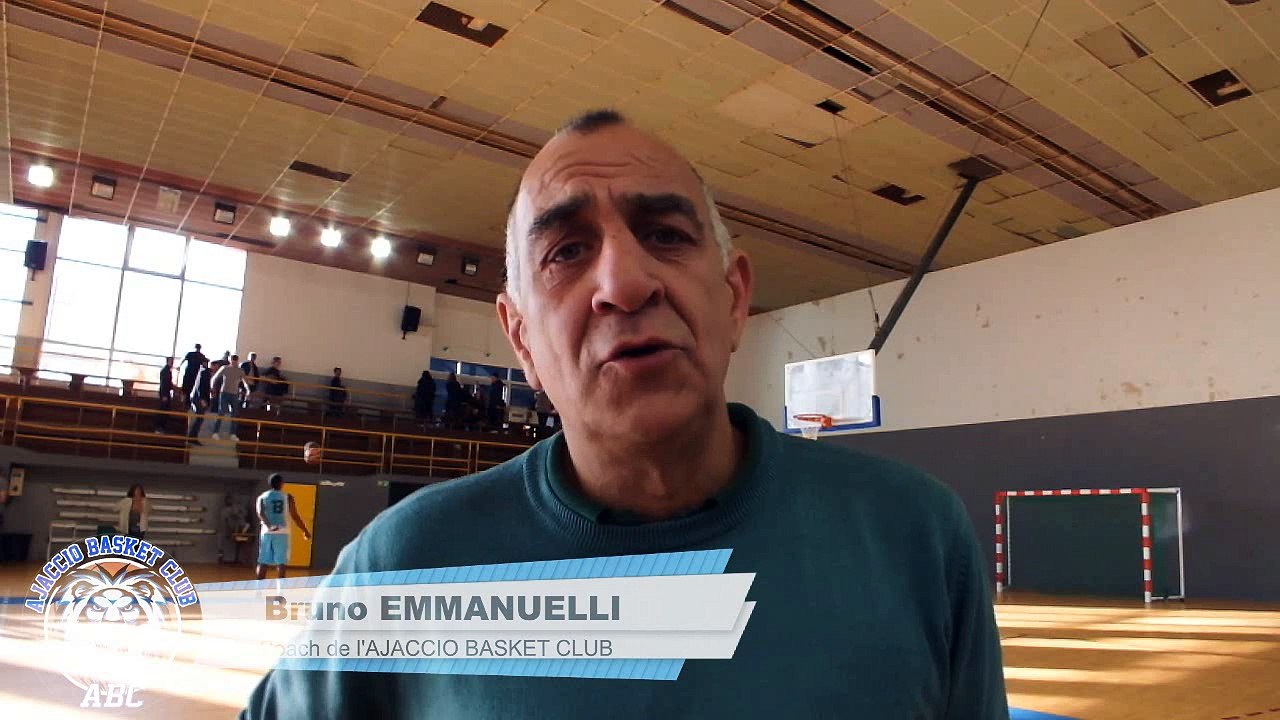 AJACCIO BASKET CLUB : Bruno interview d'après match