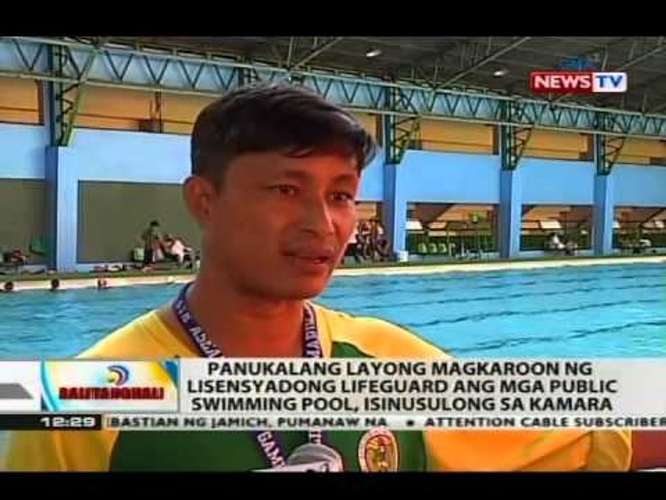 Panukalang layong magkaroon ng lisensyadong lifeguard ang mga public swimming pool, isinusulong