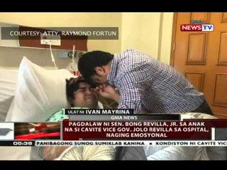QRT: Pagdalaw ni Sen. Revilla, sa anak na si Jolo sa ospital naging emosyonal