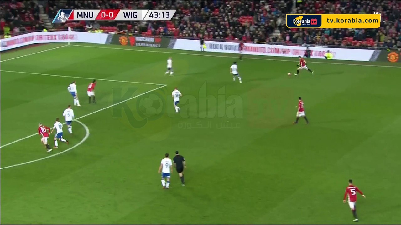 أهداف مباراة .. مانشيستر يونايتد 1 - 0 ويجان ..  كأس الاتحاد الإنجليزي