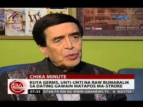 24 Oras: Kuya Germs, unti-unti na raw bumabalik sa dating gawain matapos ma-stroke