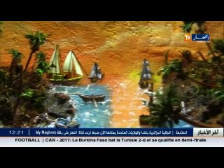 معاق يبهر و يبدع بريشته في الفن التشكيلي و الخط العربي