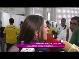 Mariana Ochoa viajó a Cancún para estar con su prometido
