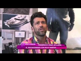 Federido Díaz aclara el malentendido con Ricky Martin