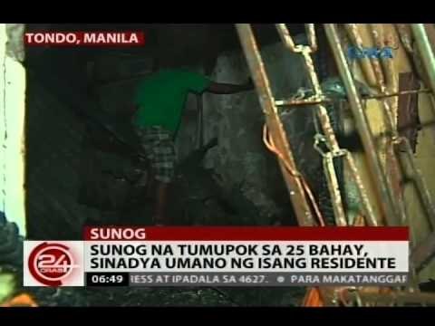 24Oras: Sunog na tumupok sa 25 bahay, sinadya umano ng isang residente