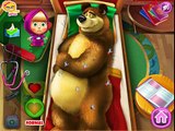 Masha and the bear games: Masha And The Bear Injured, video baby games for kid