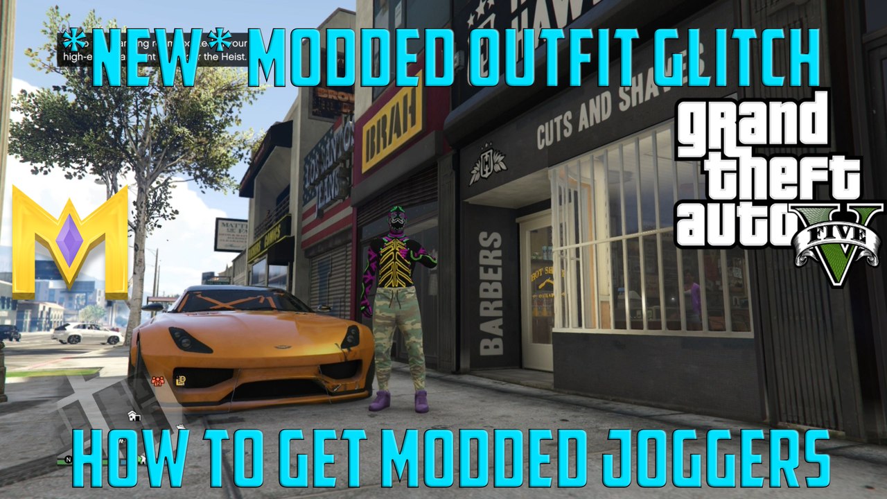 GTA 5 Online Glitches - *NEW* Modded Jogger Outfit Glitch - VERY EASY - Sticks!