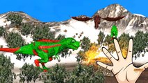 Colours Dinosaurs Finger Family - Gorilla cartoon Finger Family Nursery Rhymes 3d Animation
