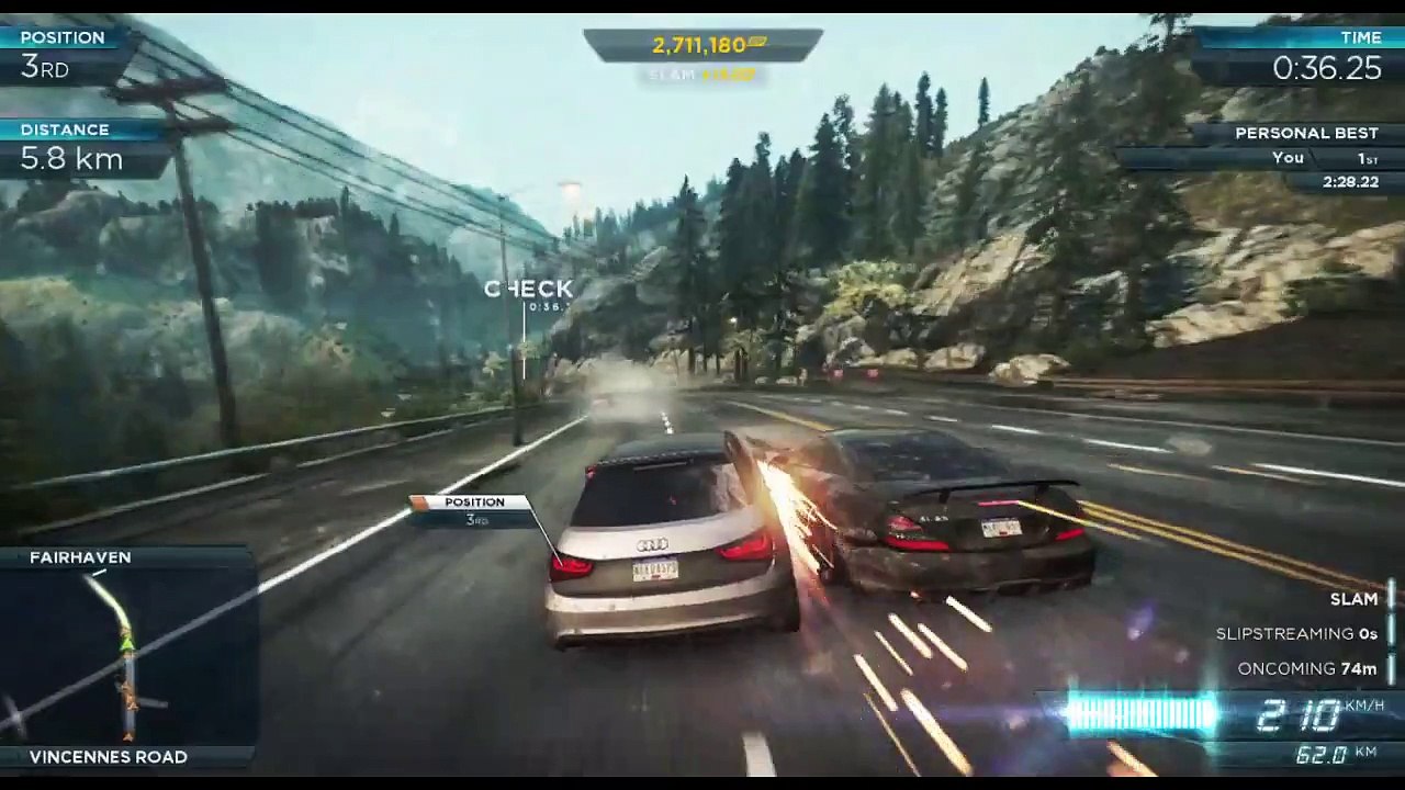 NFS Most Wanted 2012:Gameplay | Audi A1 Clubsport Quattro all races (PC HD)